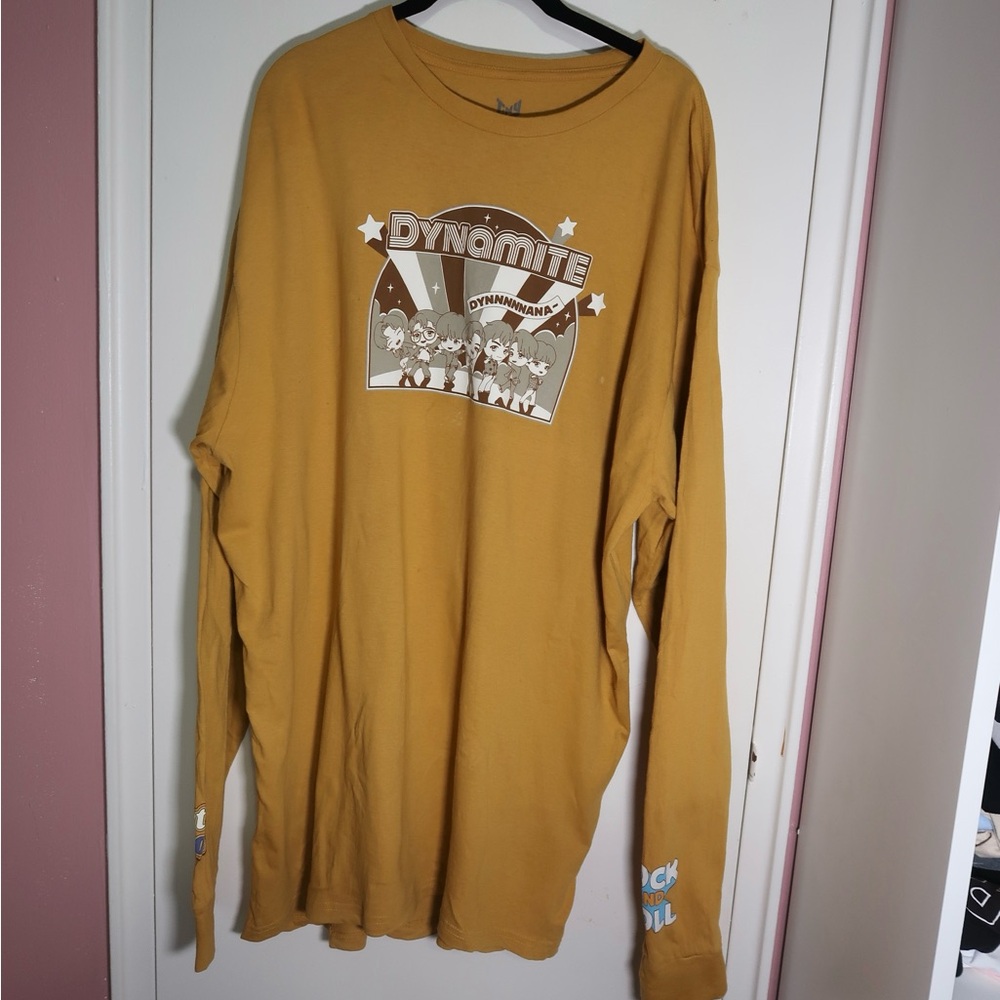 BTS TinyTan “Dynamite” Hot Topic Long Sleeve Tee